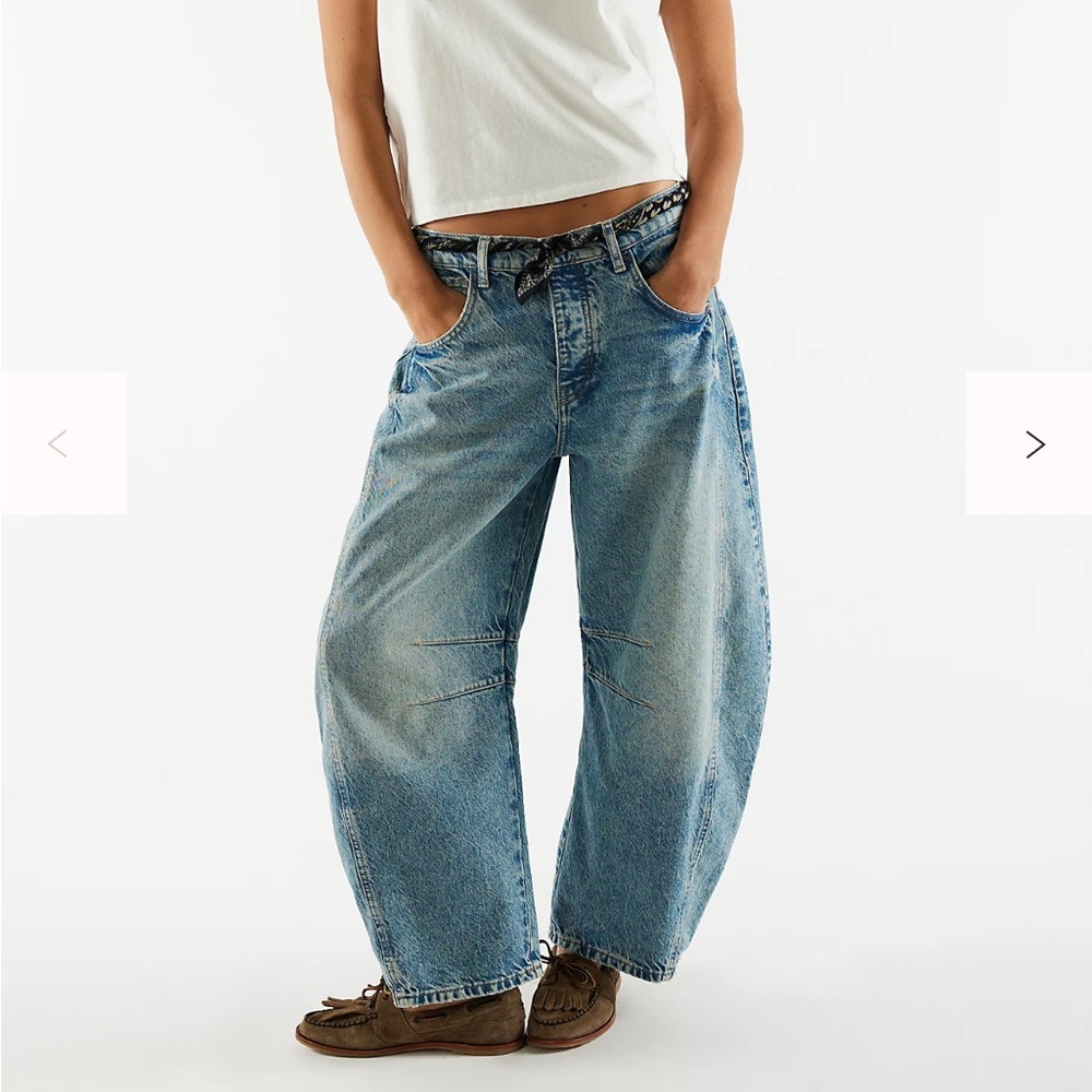 We The Free Good Luck Barrel Jeans